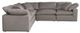 Moe’s Home Collection Clay Classic 5-Piece Light Grey L-Shaped Modular Sectional-1