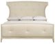 Bernhardt East Hampton Beige/Cerused Linen King Upholstered Panel Bed-2