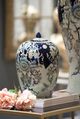 A & B Home Bryn Blue/Gold Lidded Jar-4