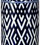 A & B Home Carlyle Blue/White Lidded Jar-3