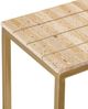 Currey & Company Dezi Natural Console Table with Brass Base-3