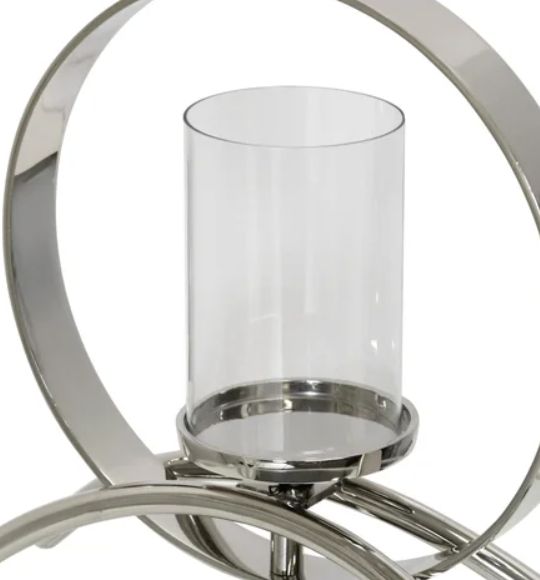 Stylecraft Nickle Plated 14" Candle Holder-1