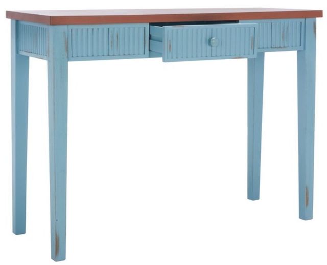 Safavieh Beale Blue/Oak Console Table-4
