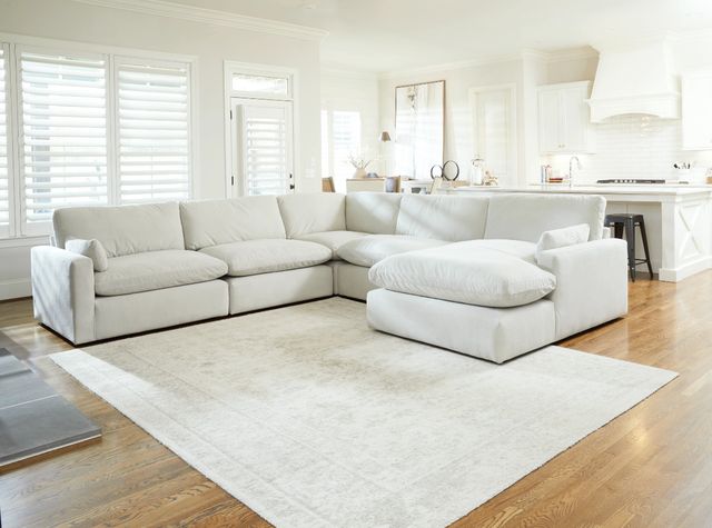 Signature Design By Ashley® Sophie 5-Piece Ivory Right-Arm Facing Sectional and Chaise-1