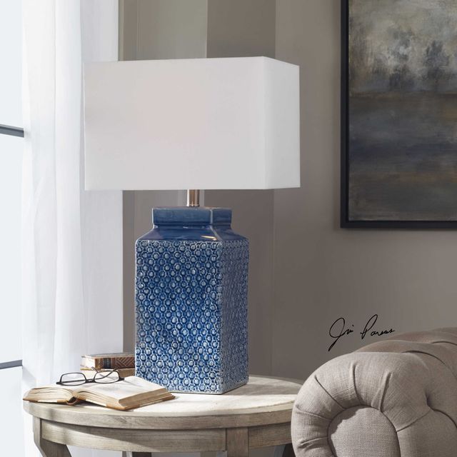 Uttermost® Pero Sapphire Blue Table Lamp-2