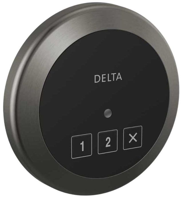 Delta Universal Showering Lumicoat® Black Stainless Round Exterior Steam Control-0
