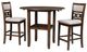 New Classic® Home Furnishings Gia 3-Piece Cherry/Light Brown Counter Dining Set-0