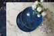 A & B Home 2-Piece Blue Circular Tray Set-3