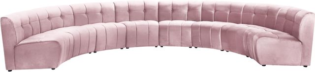 Meridian Furniture Limitless 8-Piece Pink Velvet Modular Sectional-0