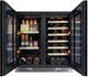XO 30" Black Glass Built In Beverage Center and Wine Cooler-1