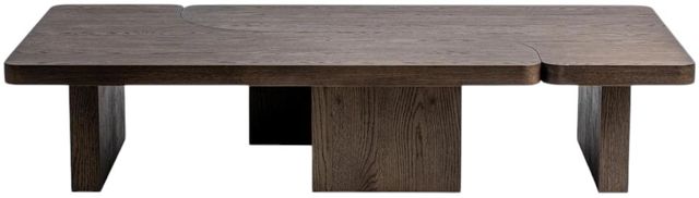 Classic Home Melina 2-Piece Havana Brown 71" Coffee Table-2