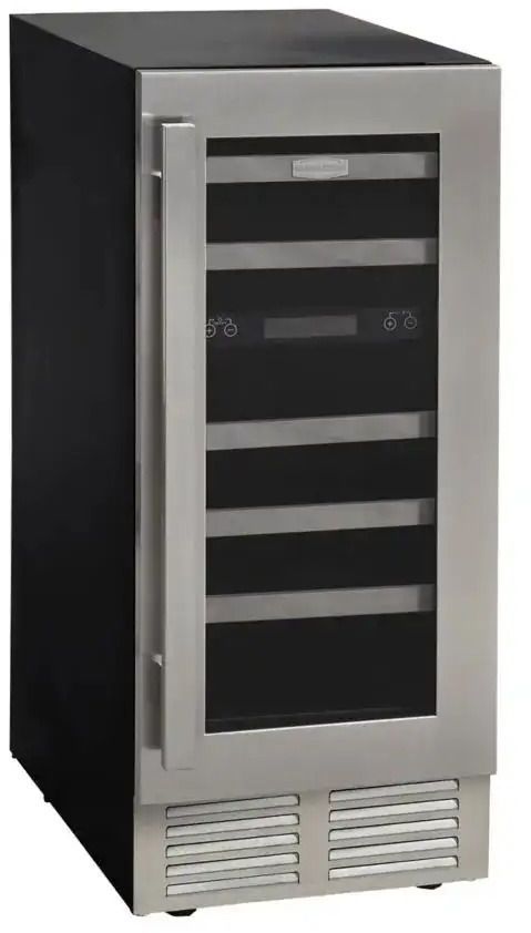 Marathon® 15" Stainless Steel Dual Zone Built-In Wine Cooler-4