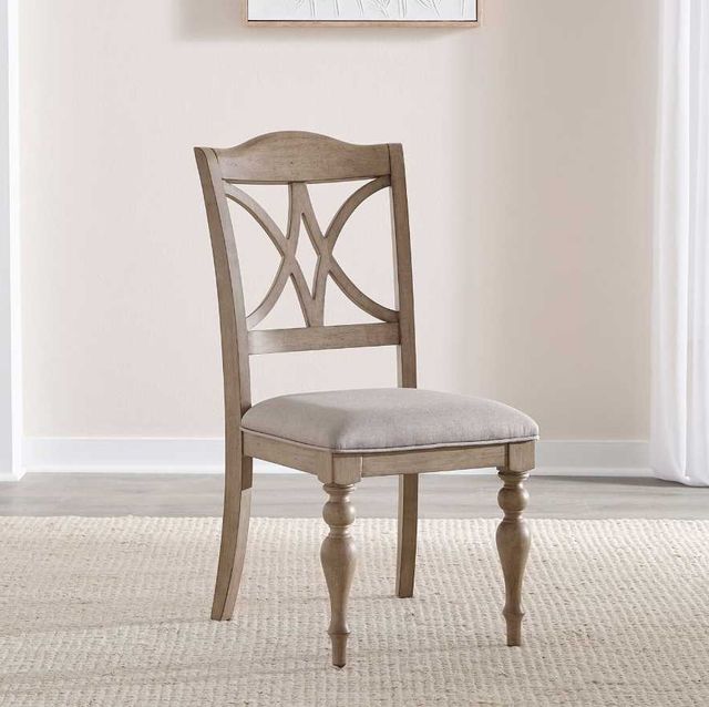 Liberty Furniture Summer House Gray/Sand Dune Splat Back Dining Side Chair-1