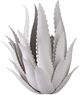 Currey & Company Agave Gesso White Wall Sconce-3