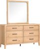 Magnussen Home® Somerset Butternut Dresser with Landscape Mirror-0
