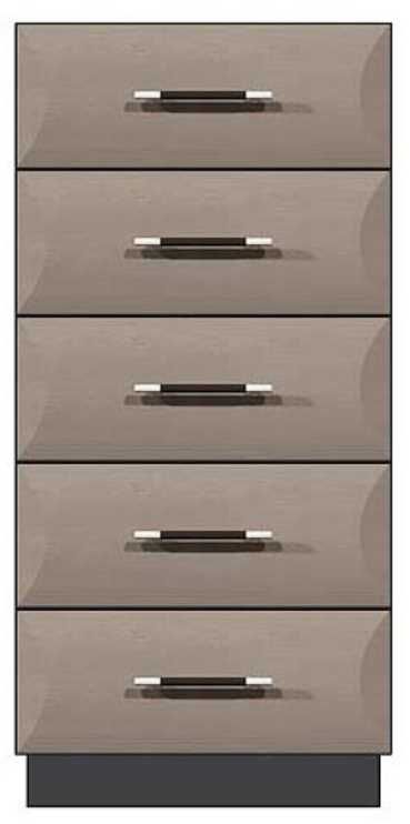 Country View Woodworking Customizable American Modern 24" 5-Drawer Solid Plinth Base Chest-0