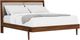 Riverside Furniture Elsie Classic Walnut King Upholstered Platform Bed-0