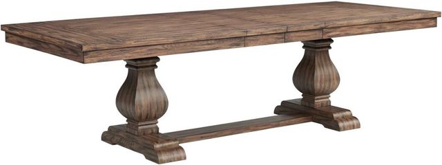 Elements International Gramercy 6-Piece Chocolate/Weathered Brown Curved Leg Dining Set-1