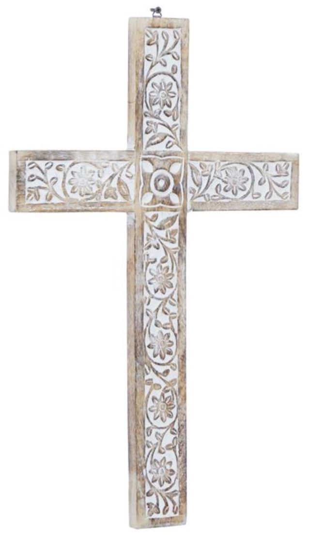 Deco Marche Brown 24” Cross Wall Decor-1