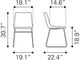 Zuo® Smart Vintage Espresso Dining Chair-4