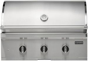 Coyote® C-Series 3 Burner 34 Wolf 6-Burner Stainless Steel Built In Liquid Propane Gas Grill