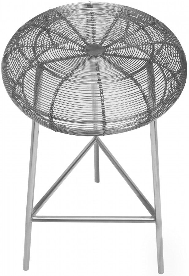 Meridian Furniture Tuscany Silver Counter Stool-3