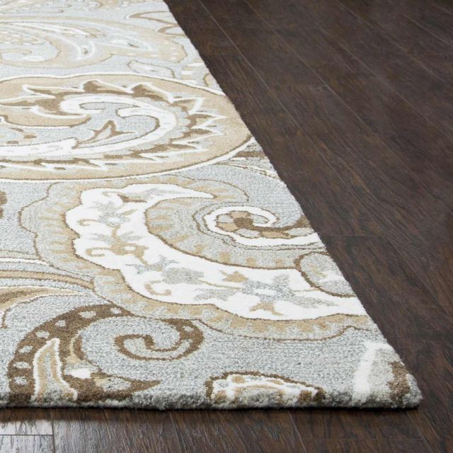 Rizzy Home Suffolk Gray 5'x8' Rectangular Rug-3