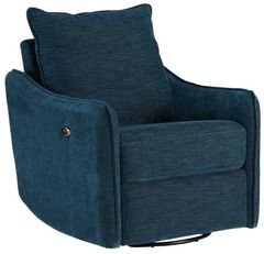 Signature Design by Ashley® McBurg Navy Swivel Power Recliner