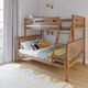 Maxwood Furniture Inc. Kent Pecan Youth Twin Over Full Bunk Bed-3