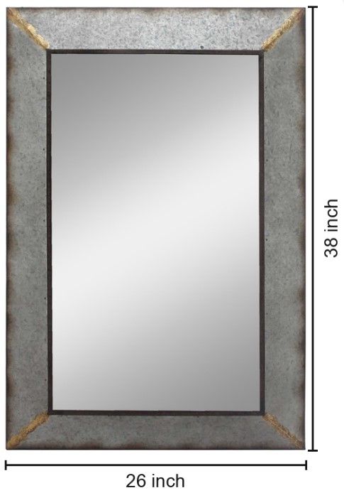 Classy Living Industrial Metal Wall Mirror-2