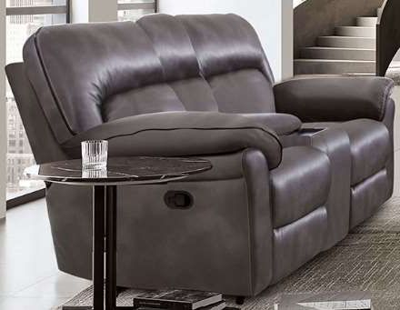 Furniture of America® Josias 2-Piece Dark Gray Living Room Seating Set-2