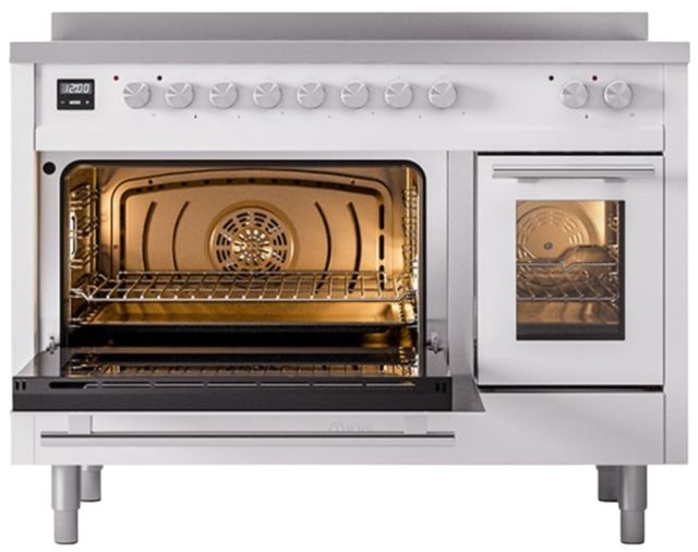 Ilve® Professional Plus II 48" White Pro Style Induction Range-3