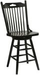 TEI Windswept Shores Black Rub-Thru 24" Swivel Bar Stool-0