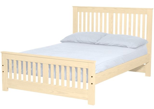 Crate Designs™ Furniture Unfinished Full Youth Shaker Bed-0