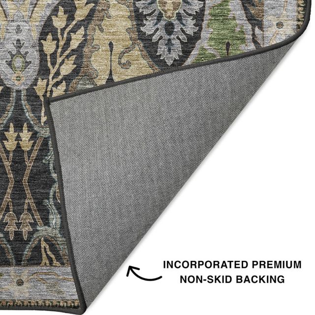 Dalyn™ Rug Company Hatay HY6 Black 5'x8' Area Rug-1