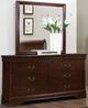 Titus Furniture Louis Phillipe Dark Cherry Dresser/Mirror-0