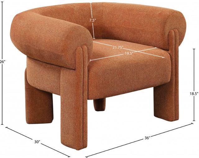 Meridian Furniture Stefano Cognac Accent Chair-2