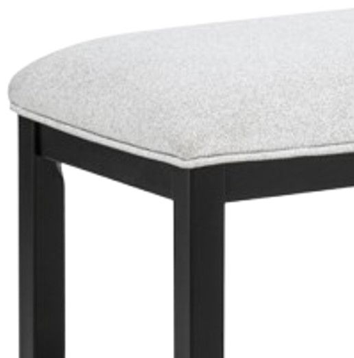 Crown Mark Sebastian Black/Gray Counter Bench-2