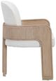 Michael Amini® West Kensington Sea Salt Caramel Dining Arm Chair-2