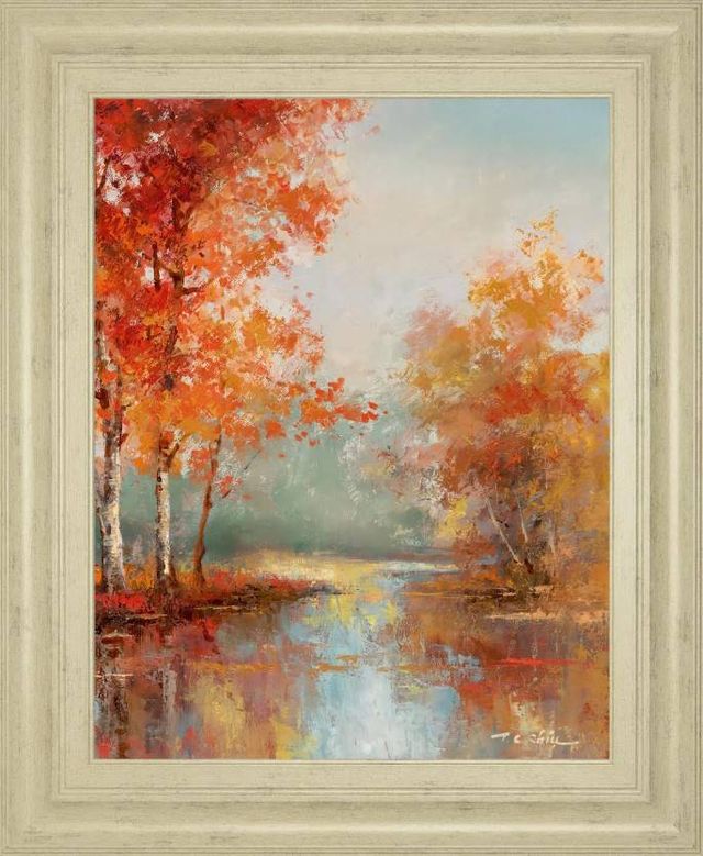 Classy Art Autumns Grace II by T.C Chiu Wall Art-0