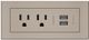 Chief® radiant® Nickel Furniture Power Center-1