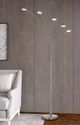 Cal® Lighting & Accessories Cremona Brushed Steel Floor Lamp-1