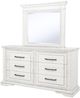 Coaster®  McKinney Vintage White Dresser with Mirror-2