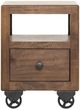 International Furniture Direct Oslo Brown Chairside Table-2