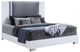 Global Furniture USA Ylime Smooth White King Upholstered Panel Bed-0