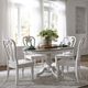 Liberty Furniture Magnolia Manor 5-Piece Antique White/Weathered Bark Pedestal Dining Set-1