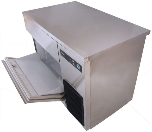Hoshizaki Square Cuber 39.5" 188 lb. Stainless Steel Air-Cooled Built in Storage Bin Icemaker-2