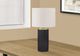Monarch Specialties Inc. 24"H Black Concrete Table Lamp-4