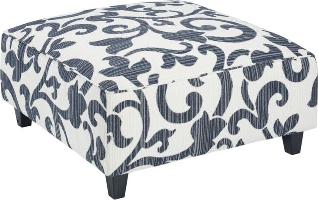 Fusion Furniture Truth or Dare Sonata Navy Cocktail Ottoman-0