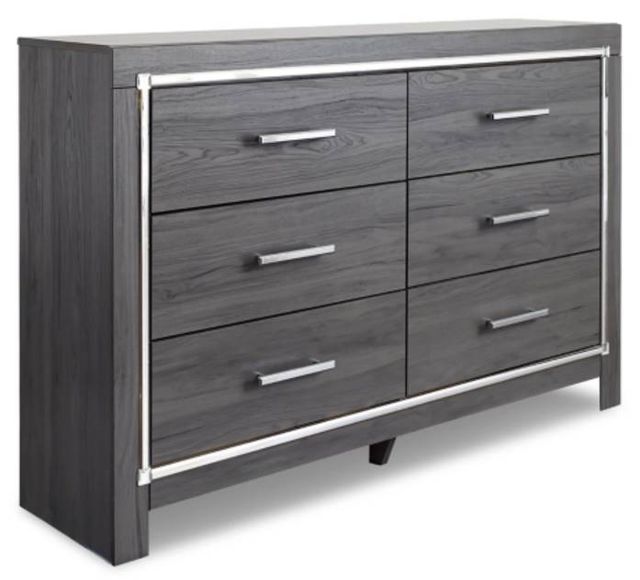 Signature Design by Ashley® Lodanna 2-Piece Gray King Panel Bed Set-2